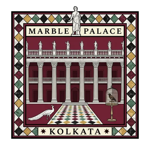 Marble Palace travel stamp