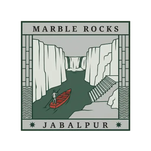 Marble Rocks travel stamp