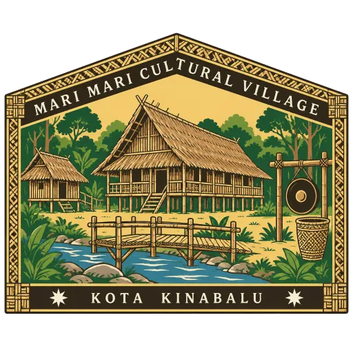Mari Mari Cultural Village travel stamp