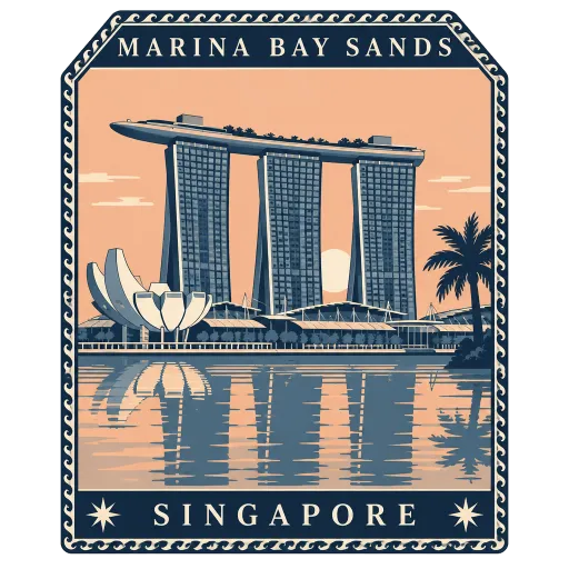 Marina Bay Sands travel stamp