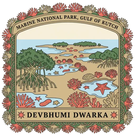 Marine National Park, Gulf of Kutch travel stamp