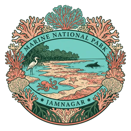 Marine National Park travel stamp
