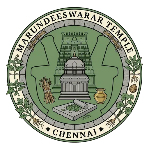 Marundeeswarar Temple travel stamp