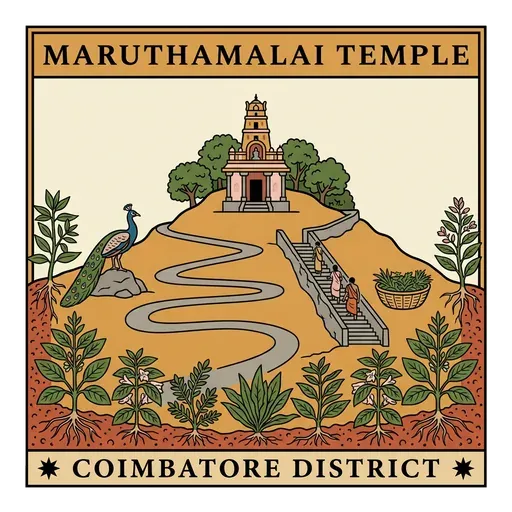 Maruthamalai Temple travel stamp