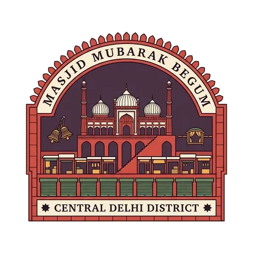 Masjid Mubarak Begum travel stamp