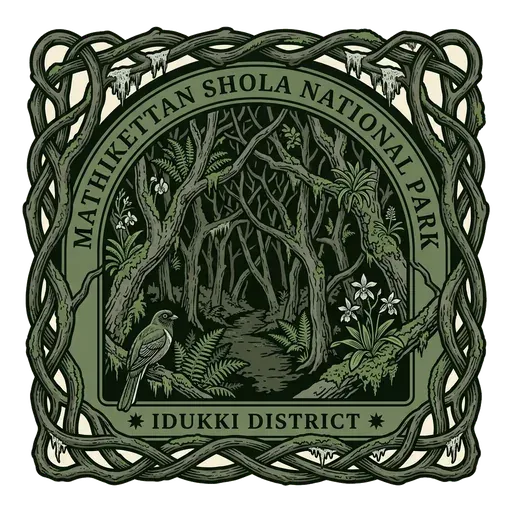 Mathikettan Shola National Park travel stamp