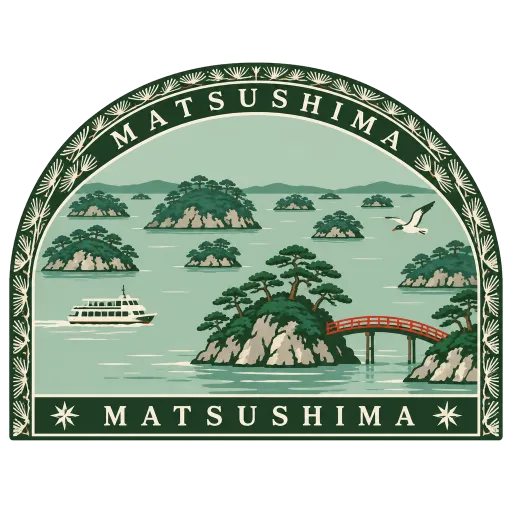 Matsushima travel stamp