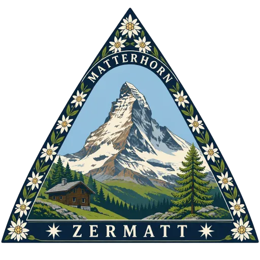 Matterhorn travel stamp