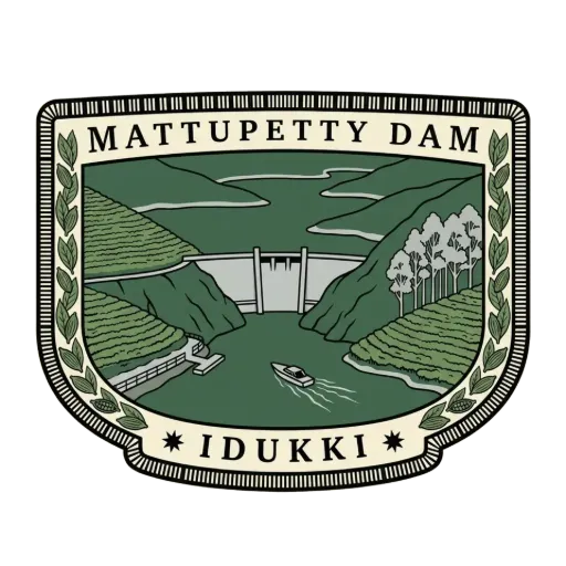 Mattupetty Dam travel stamp