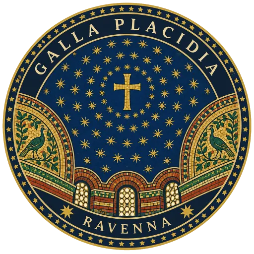 Mausoleum of Galla Placidia travel stamp