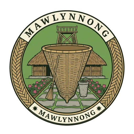 Mawlynnong travel stamp