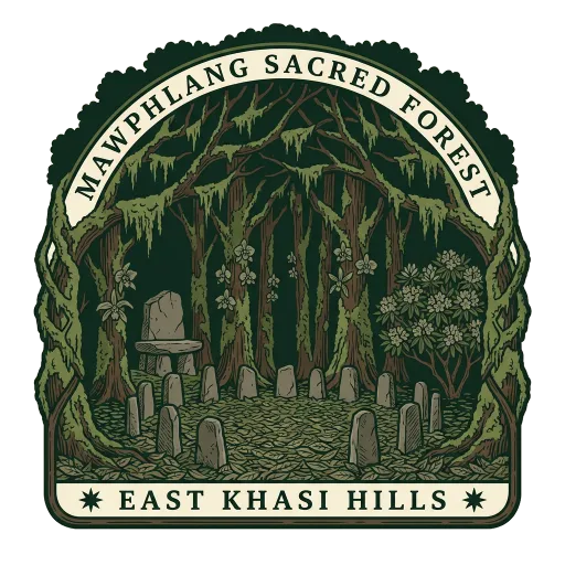 Mawphlang Sacred Forest travel stamp
