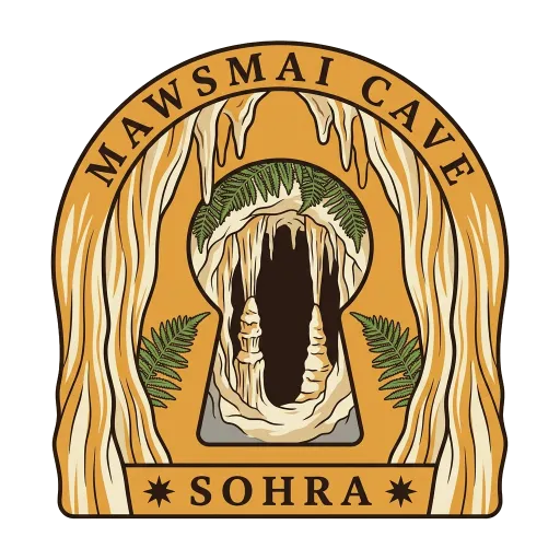 Mawsmai Cave travel stamp