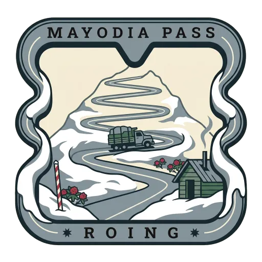 Mayodia Pass travel stamp