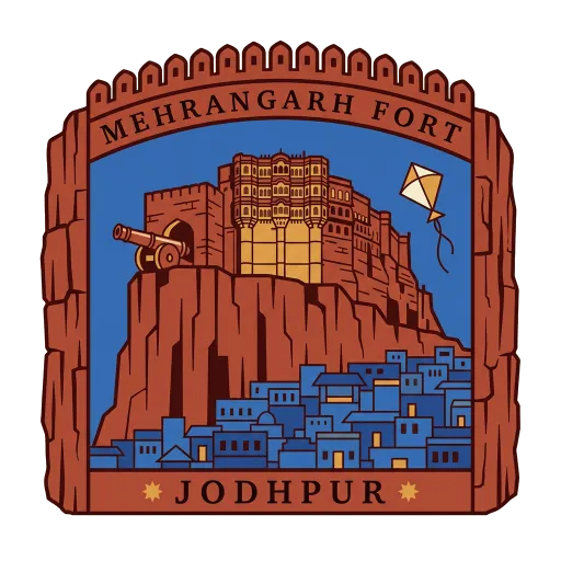 Mehrangarh Fort travel stamp
