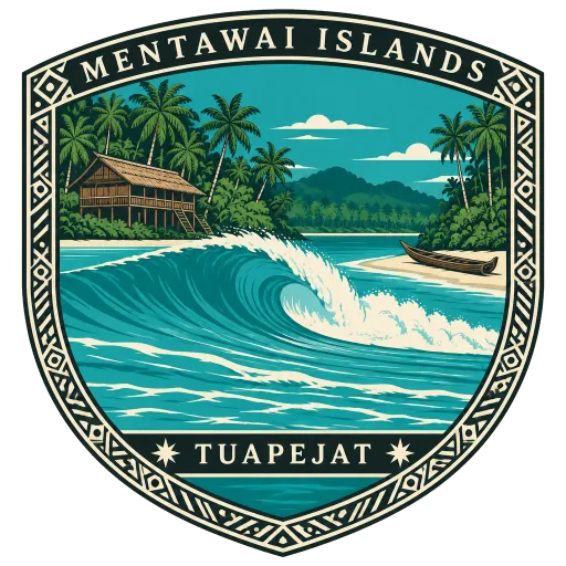 Mentawai Islands travel stamp