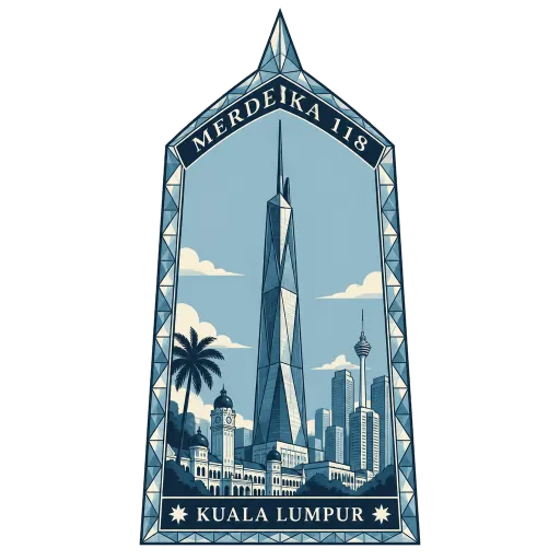 Merdeka 118 travel stamp