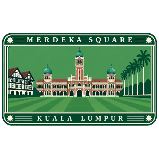Merdeka Square travel stamp