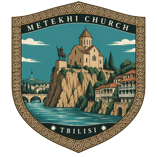 Metekhi Church travel stamp