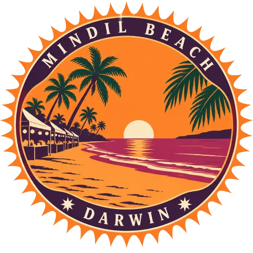 Mindil Beach travel stamp