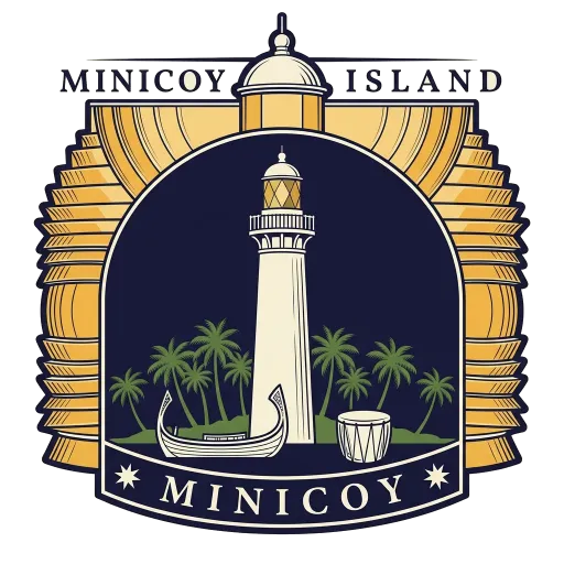 Minicoy Island travel stamp