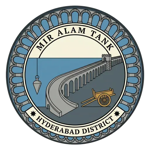 Mir Alam Tank travel stamp