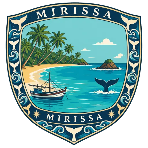 Mirissa travel stamp