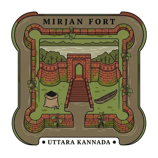 Mirjan Fort travel stamp