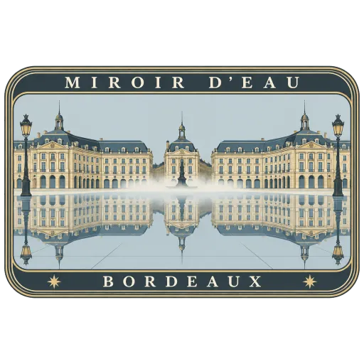 Miroir d'Eau travel stamp