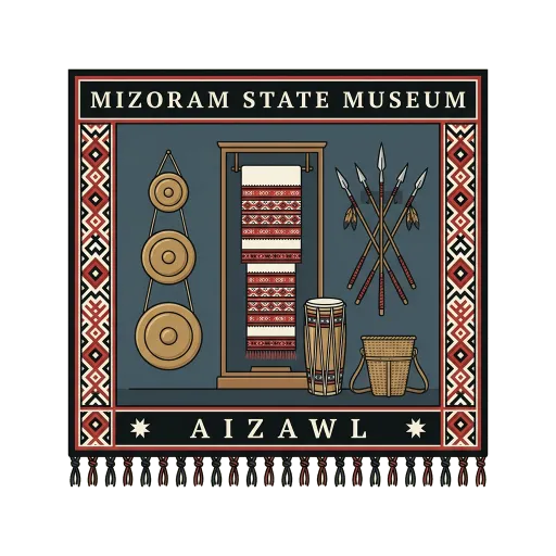 Mizoram State Museum travel stamp