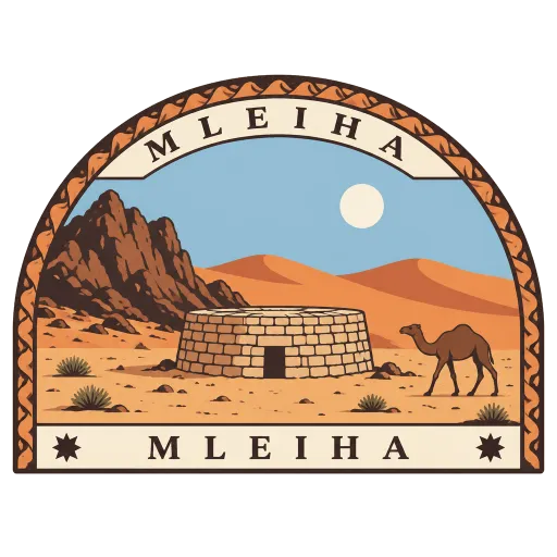 Mleiha travel stamp