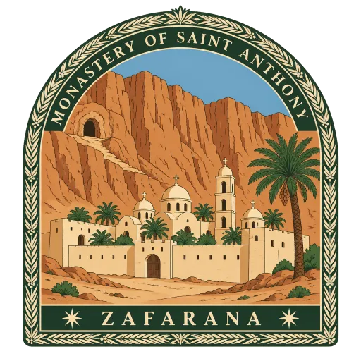 Monastery of Saint Anthony travel stamp