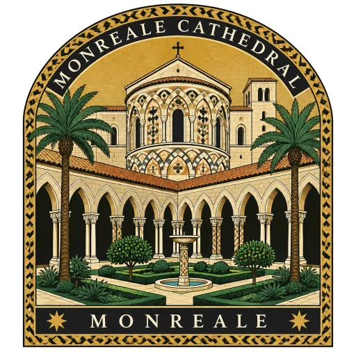 Monreale Cathedral travel stamp