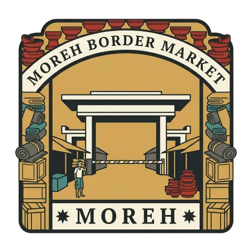 Moreh Border Market travel stamp