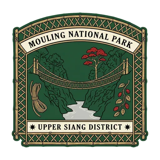 Mouling National Park travel stamp