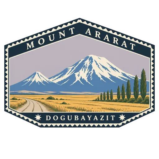 Mount Ararat travel stamp