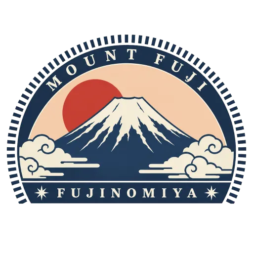 Mount Fuji travel stamp