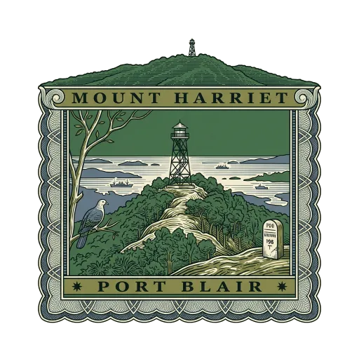 Mount Harriet travel stamp