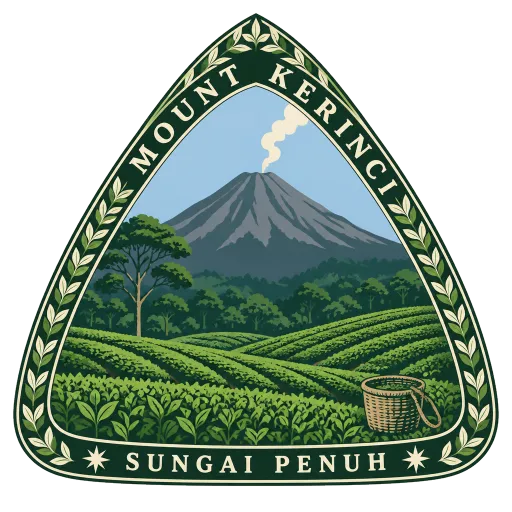 Mount Kerinci travel stamp