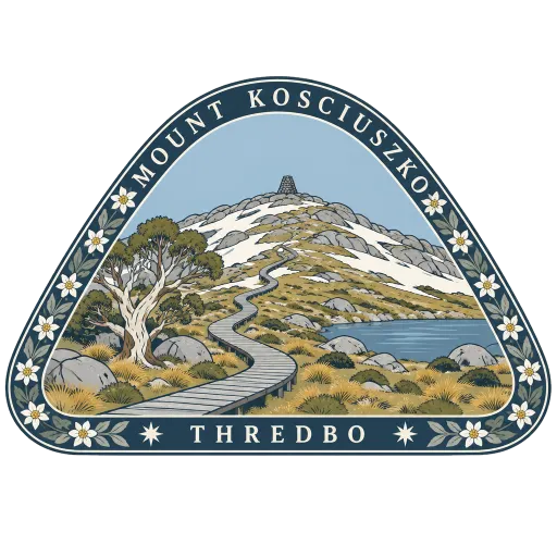 Mount Kosciuszko travel stamp
