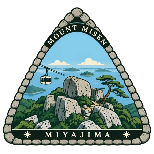 Mount Misen travel stamp