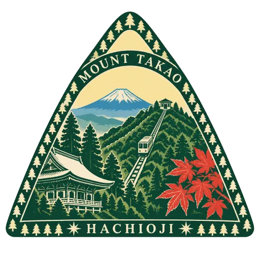 Mount Takao travel stamp