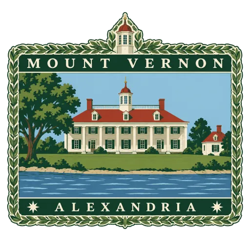 Mount Vernon travel stamp