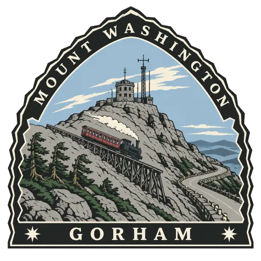 Mount Washington travel stamp