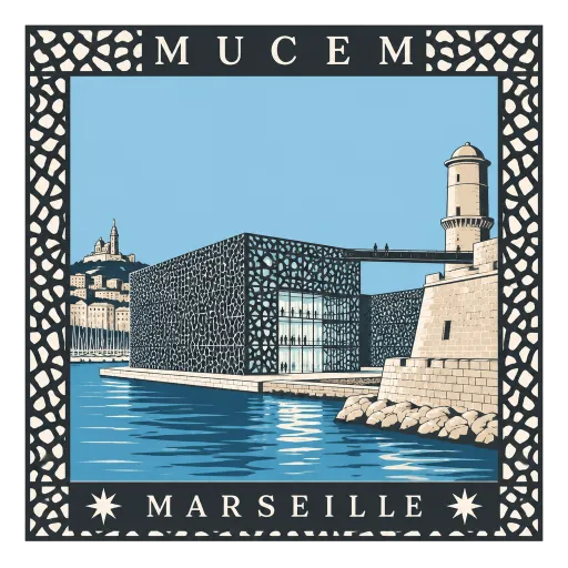 Mucem travel stamp