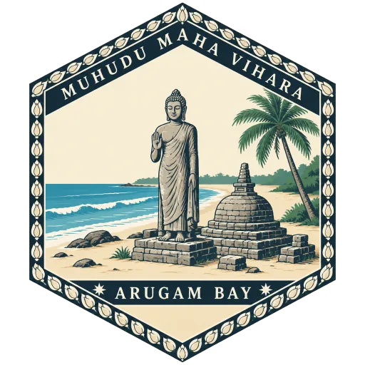 Muhudu Maha Vihara travel stamp