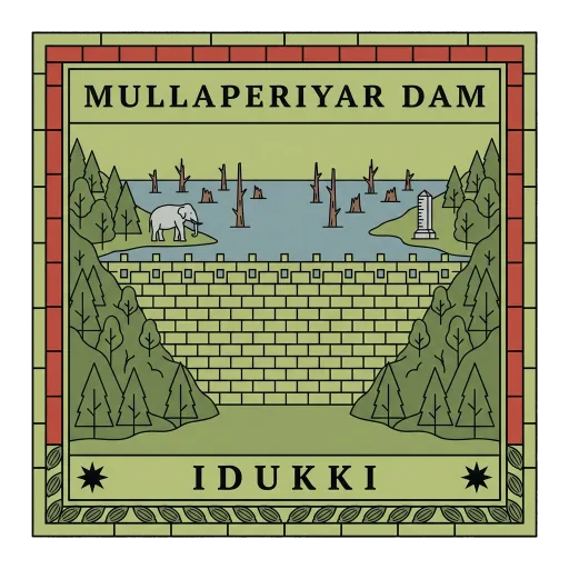 Mullaperiyar Dam travel stamp