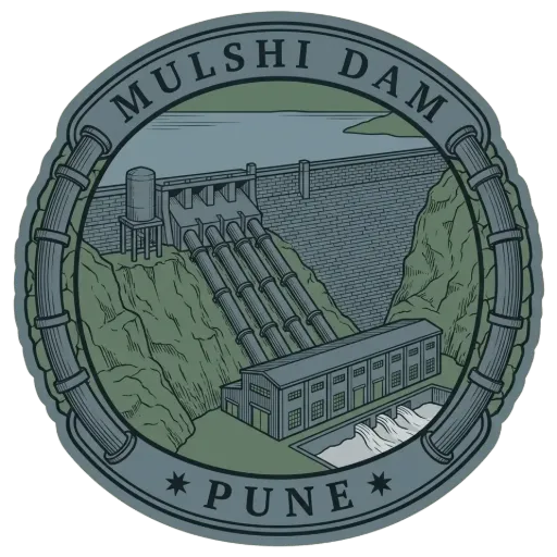 Mulshi Dam travel stamp