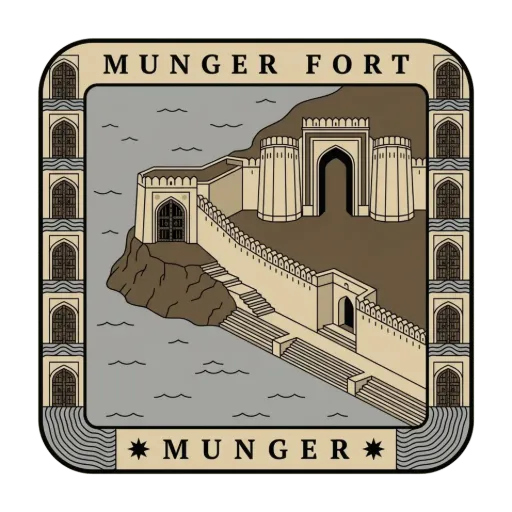 Munger Fort travel stamp