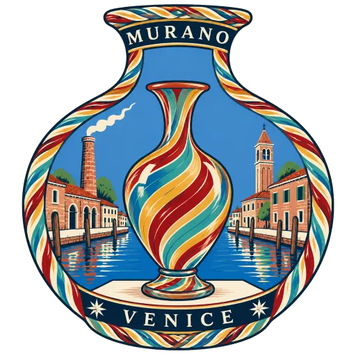 Murano travel stamp
